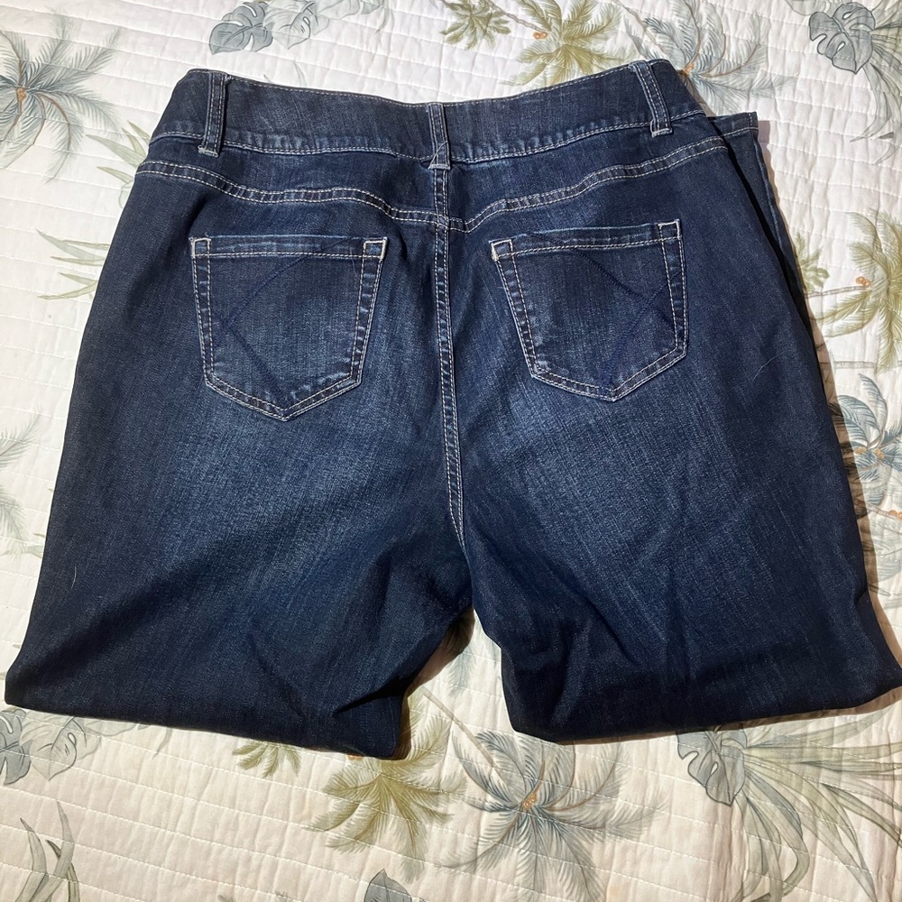 Lane Bryant Dark Blue High Rise Skinny Jeans